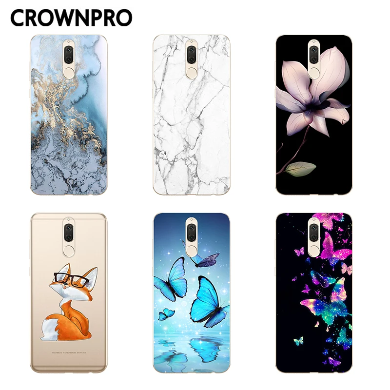 

CROWNPRO Silicone Case 5.9" Mate 10 Lite Case Cover Soft TPU Back Phone sFOR Huawei Mate 10 Lite / Nova 2i Fundas