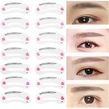 

24 Pcs Pro Reusable Eyebrow Stencil Set Eye Brow DIY Drawing Guide Styling Shaping Grooming Template Card Easy Makeup Beauty Kit