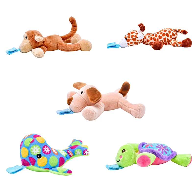 

Baby Hanging Toys Pacifier Clip Pacifier Lovely Stuffed Animals Hang Clips Feeding Holder Plush ANJ05