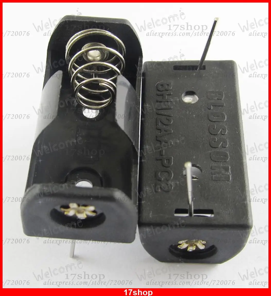 10 шт. x 1/2 AA 1/2AA 14250 батарея коробка для хранения Чехол держатель 3 6 V PCB Pin припой