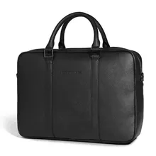 Новая мужская офисная деловая сумка для ноутбука из коровьей кожи, большой портфель, сумка