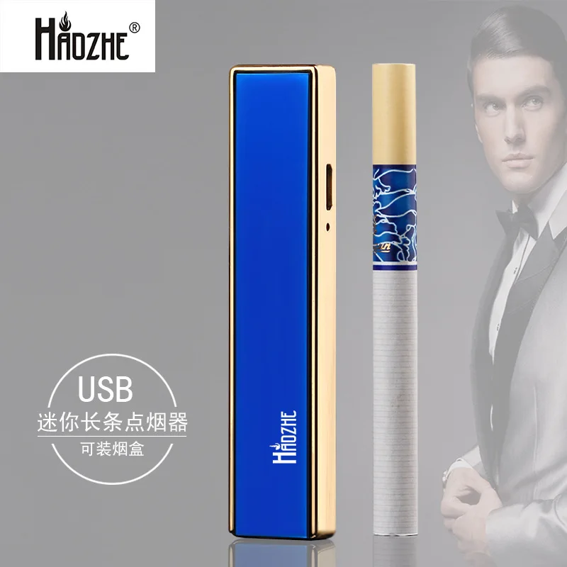 Thin strip USB rechargeable lighter creative boutique rechargeable cigarette lighter gifts