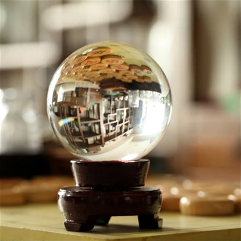 XINTOU Feng shui Crystal Glass Ball Home Interior Decorative Ornament Divination Quartz Magic