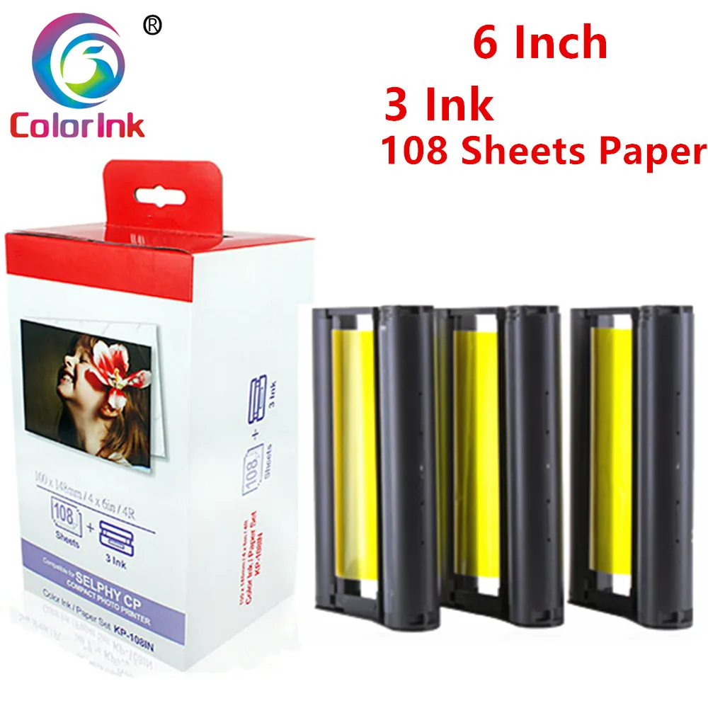 Cartucho de tinta ColorInk para impresora fotográfica Canon Selphy, serie  CP, CP800, CP810, CP820, CP900, CP910, CP1200, CP1300, CP1000 - AliExpress  Ordenadores y oficina