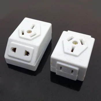 

5pcs Electrical Socket Surface Mounted 7-holes Socket Outlet Oblique Three Vintage Simple for Wedding Stage Layout
