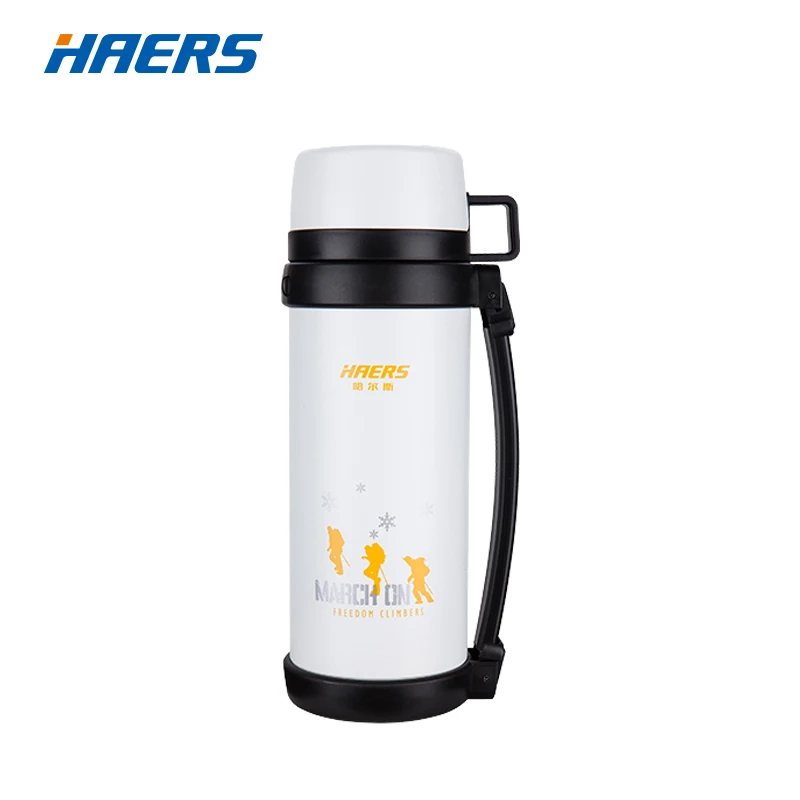 

Haers Brand 1.5L Double Stainless Steel Insulated Vacuum Bottle Climb Travel Sports Vacuum Thermos 12-24 Hours Thermal Pot