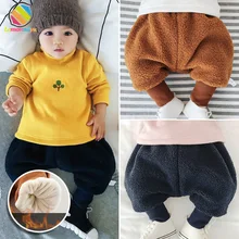 Lemonmiyu/детские длинные штаны для мальчиков, хлопковые теплые зимние детские штаны для новорожденных, модные бархатные повседневные брюки