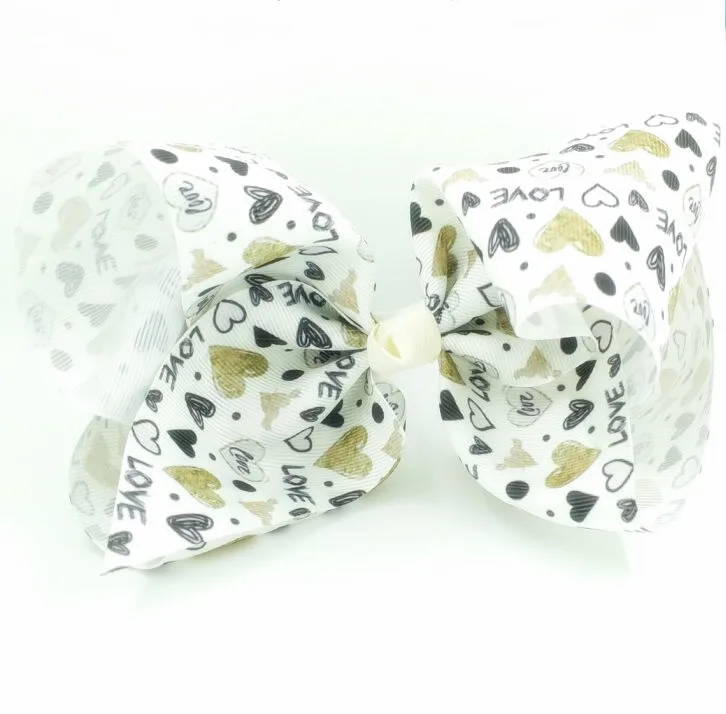 heart pringing ribbon bow