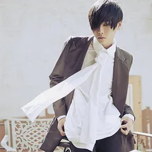 Leisure Fashion Scarf Collar decorative sleeve shirt collar personality self cultivation vertical inclined hem offbeat shirt