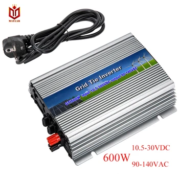 

MAYLAR@ 600W Solar Power Grid Tie Micro Inverter With MPPT,Input 10.5-30VDC,Output 110V/120V/127VAC, For Vmp18V Panels