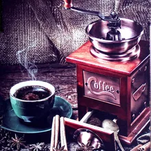 Алмазная вышивка на фотографиях иконы кофе потертый шик алмазные картины на заказ полный eigen фото бриллиантовый рисунок Рождество карты