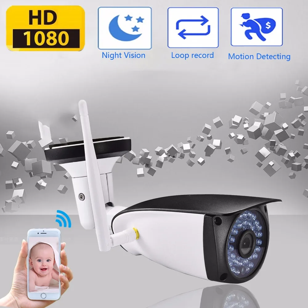 

Oloey Wireless Network Camera CCTV Camera Home Security IP Camera Wi-Fi 1080P 720P Surveillance P2P Night Vision Baby Monitor