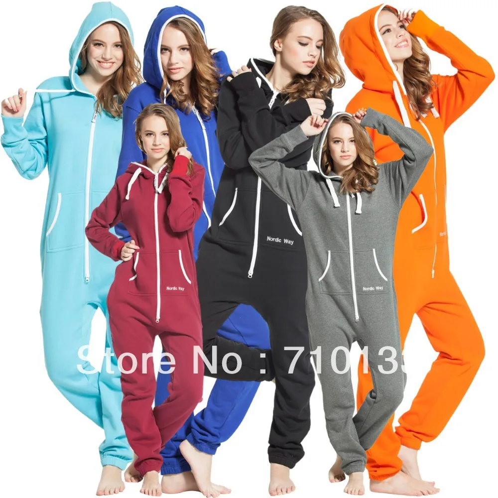 Цельный комбинезон onesies onezie all-in-one унисекс уникальная толстовка на молнии прыжок в костюме kosedress - изображение