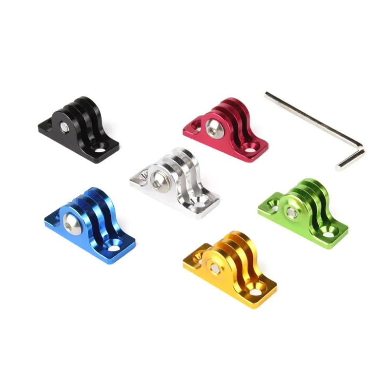 

CNC Aluminum Alloy Flat Bottom Tripod Adapter Mount For Gopro Hero 6 5 3 4 Session Xiaomi Yi 4K H9 C30 SJCAM SJ4000 Accessories