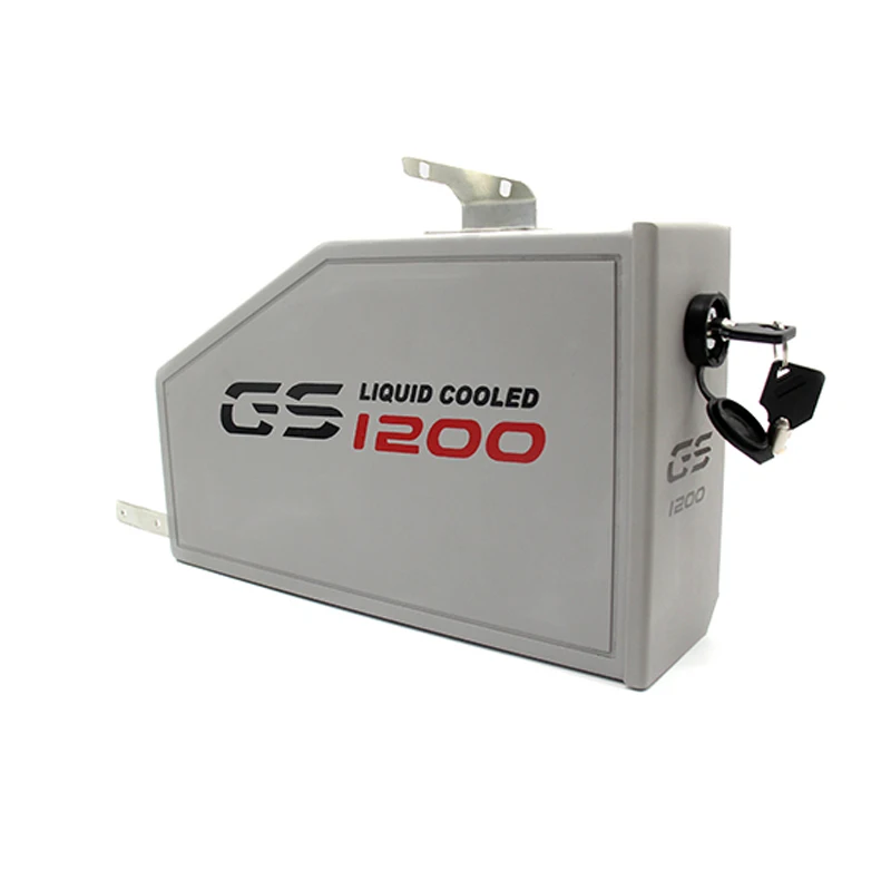 Online Para BMW R1200GS LC Adventure R 1200 GS Caja de Herramientas 2014 2018 caja de aluminio decorativa 5 litros para soporte lateral izquierdo 2013 18
