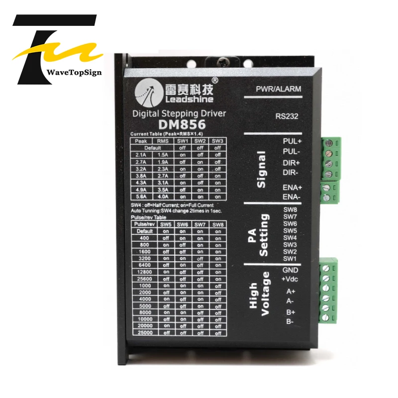 2 фазный шаговый мотор драйвер Leadshine DM856 20 80VDC матч 86 последовательный