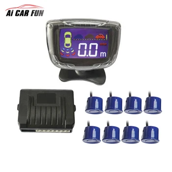

Front Rear view Car Parking Sensor 8 Buzzer For All Cars Reverse Radar detector Monitor System Parktronic Assistance Sound Alert