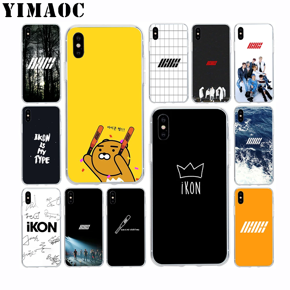 YIMAOC iKON K Pop Soft Silicone Case for Apple Iphone 11 Pro Xr Xs Max X 10 8 Plus 7 6S 6 SE 5S 5 7Plus 8Plus |