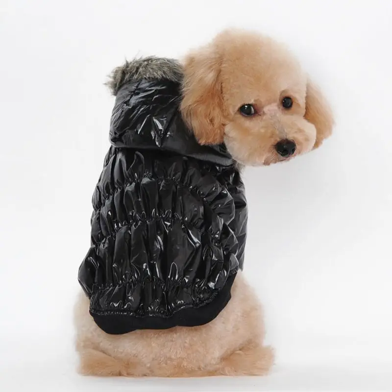 Зимняя теплая маленькая собака кошка Зима Стеганый жилет пальто щенок теплый пуховик флисовые куртки одежда