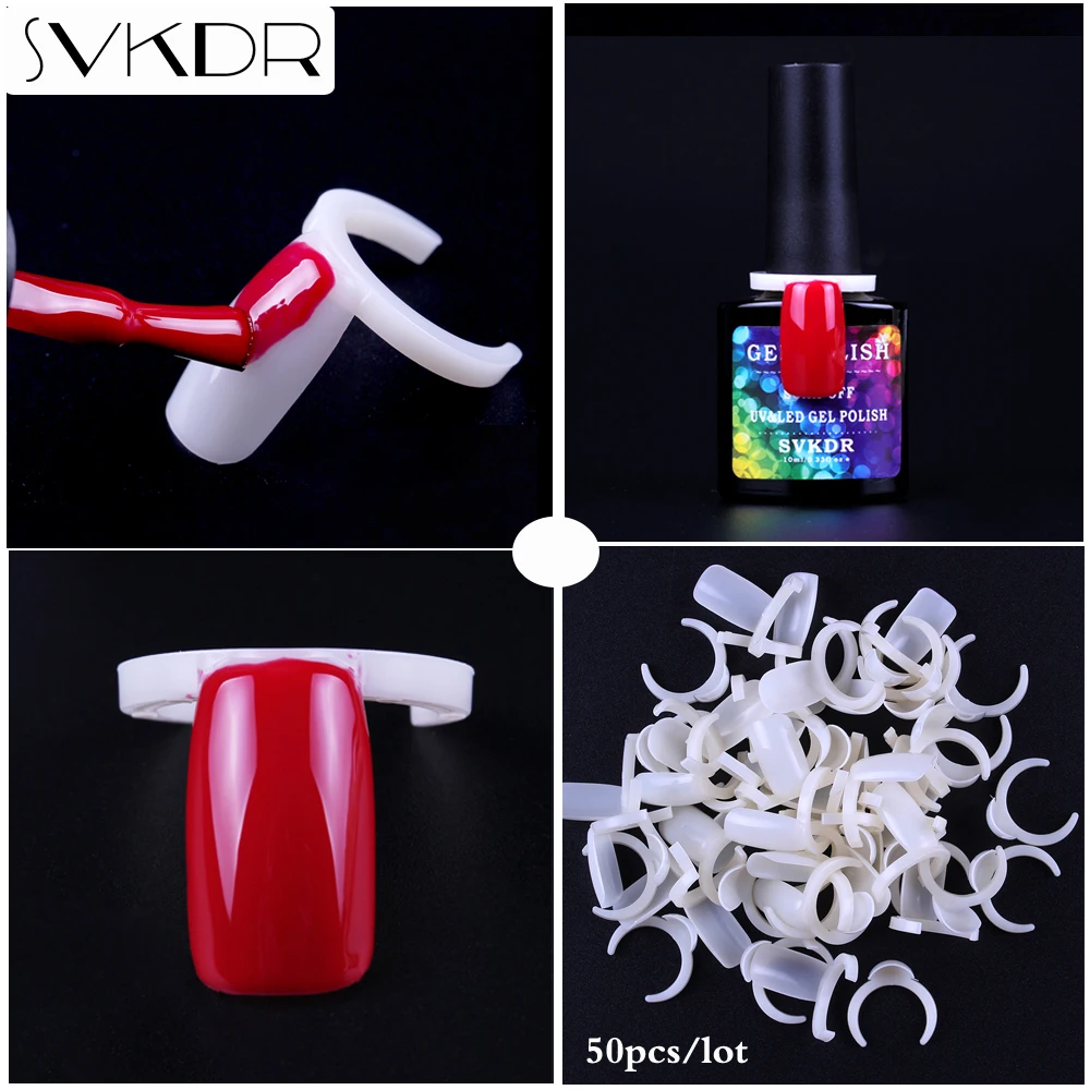 SVKDR 50Pcs Color Card Display False Nails Nail UV Gel Polish Platte Ring Style Tips Full | Красота и здоровье