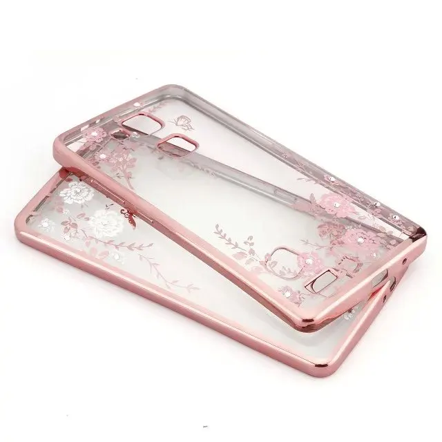 Luxury Glitter Rhinestone Case sfor Huawei Ascend Mate 7 Silicone Ultra thin Back Cover for Phone Skins Shell |