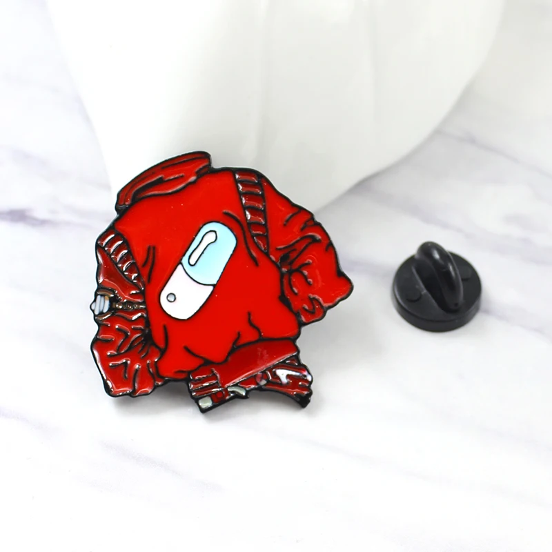 Персональная красная брошь для пальто на заказ, одежда, символ таблетки медицин, эмалированная булавка, кожаный значок для рюкзака друзей, креативные крутые подарки