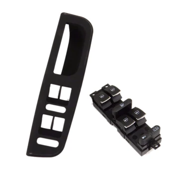 

TUKE OEM Fenetre Du Pilote Maitre Commutateurs Chrome + Noir Switch Box VW Golf Mk4 Passat B5 Bora Superbe 3BD959857 3B1867171E