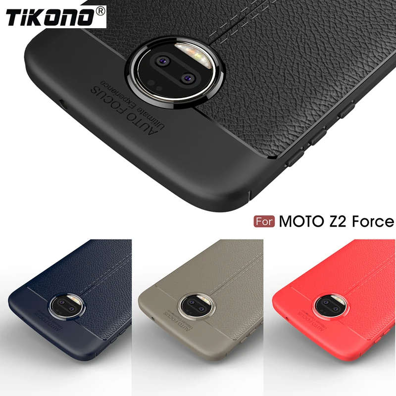 For Motorola Moto Z2 Force Case Cover Soft Silicone Leather