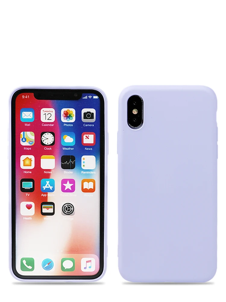 Силиконовый однотонный чехол LOVECOM ярких цветов для iPhone 11 Pro Max XS Max XR X для iPhone 6 6S 7 8 Plus, мягкая задняя крышка из ТПУ для телефона