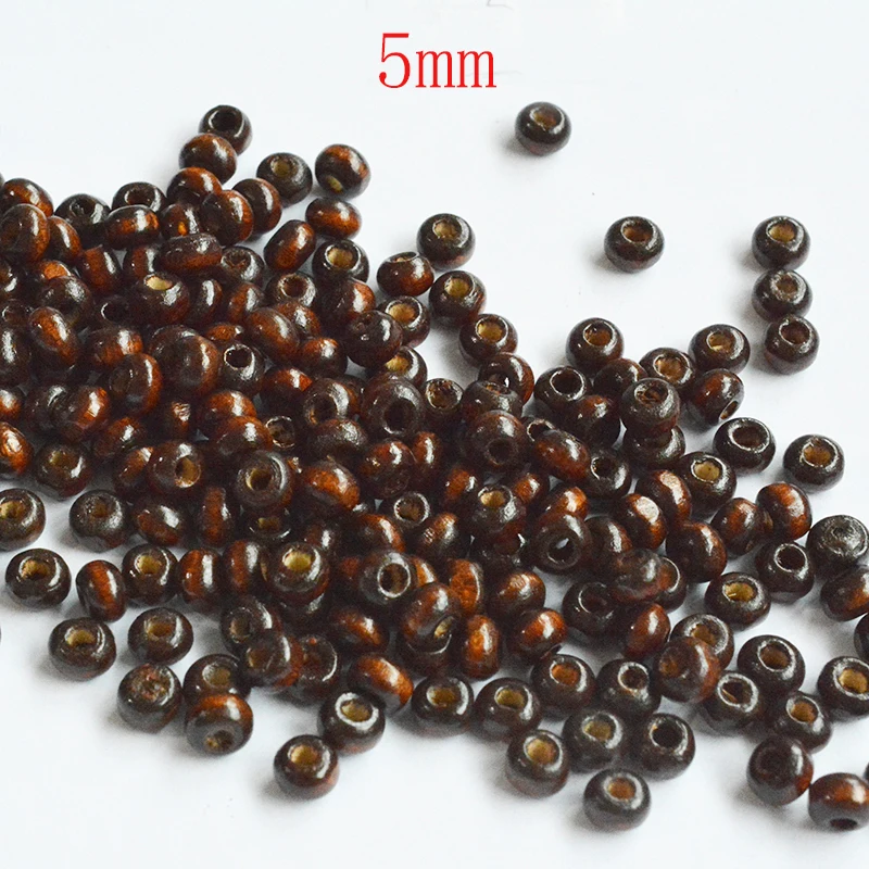 

FLTMRH DIY Fashion Mix Color DIY/Handmade Round Wood Ball Spacer Bead for Fashion Jewelry Accessories