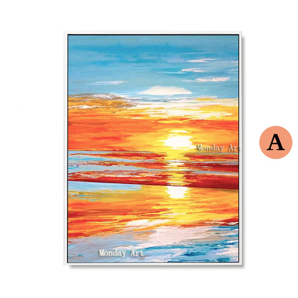 100-Hand-Painted-Sunset-Scenery-Abstract-Art-Oil-Painting-On-Canvas-Wall-Art-Wall-Adornment-pictures (4)