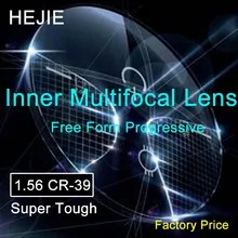 Factrory цена 1,56 внутренняя супер жесткая CR-39 прогрессивной формы линзы с защитой от ультрафиолетовых лучей