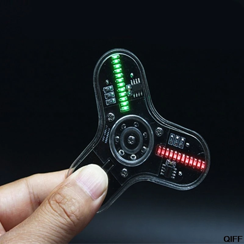 Прямая поставка и DIY Fingertip Gyro электронный комплект светодиодный Спиннер-Спиннер обучающая игрушка требуется Сварка подарок для детей May06