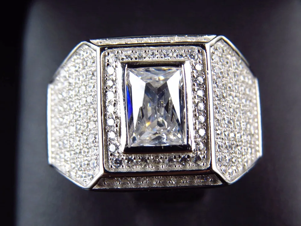 Luxury Antique Men's Ring Men's hip hop bling Vintage Bling men