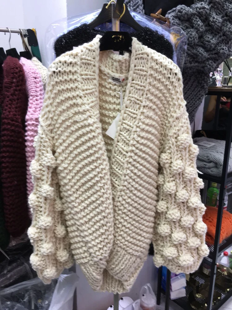 Толстая теплая зимняя уличная одежда, женский длинный стильный кардиган, свитер ручной работы, вязаный крючком, Плетеный, большой размер, 5XL, женский свитер