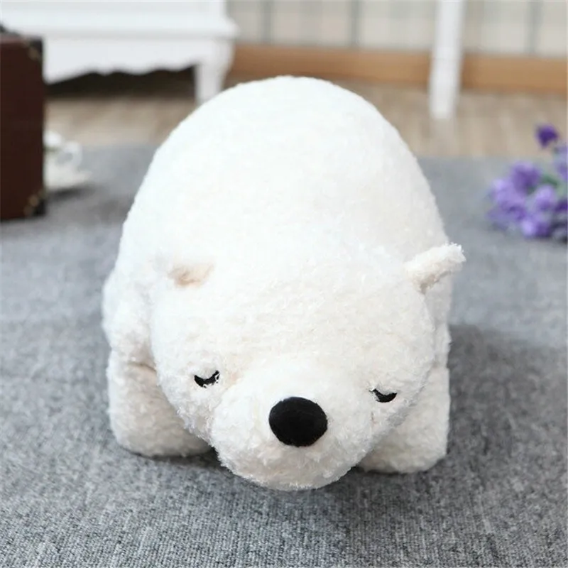 70CM One Piece Polar Bear Super Soft Pillow PP Cotton Stuffed Plush Toy