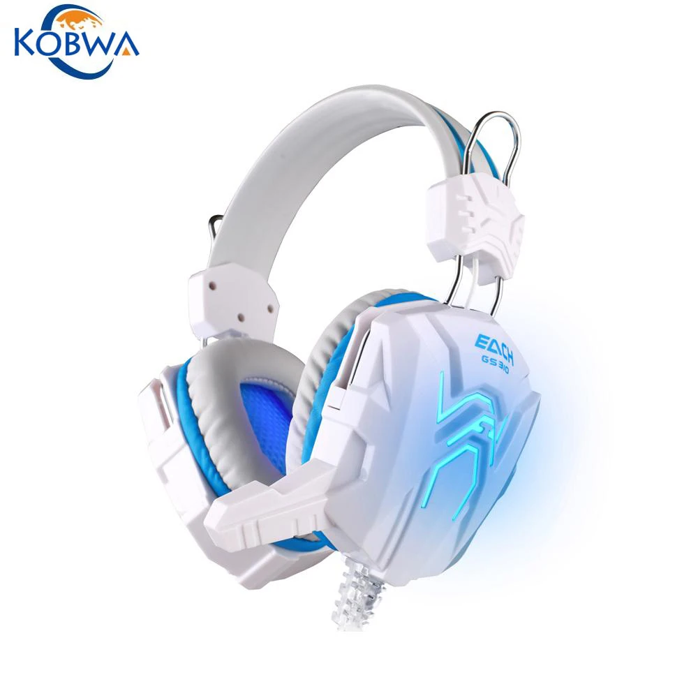 

Stereo Wired Gaming Headphone Professional Computer Game Headset Headband with Microphone Glaring LED Light Noise Canceling