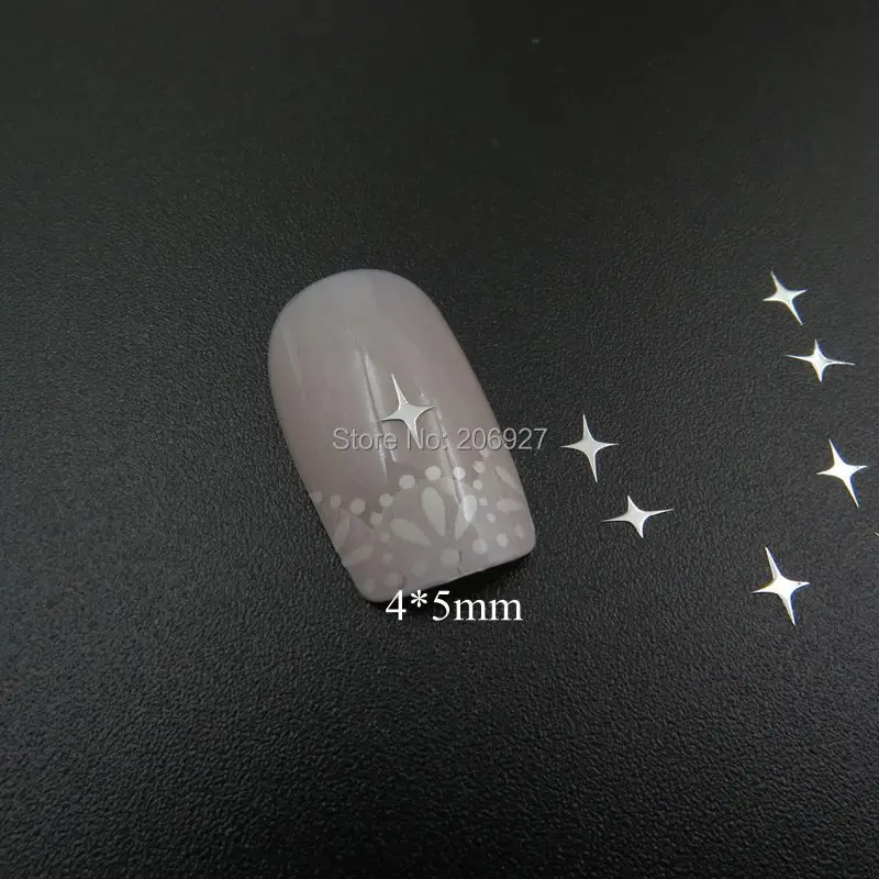 

MS344-1 100pcs Silver Cute Cross Metal Sticker Nail Art Metal Sticker Nail Art Decoration Non-adhesive Sticker
