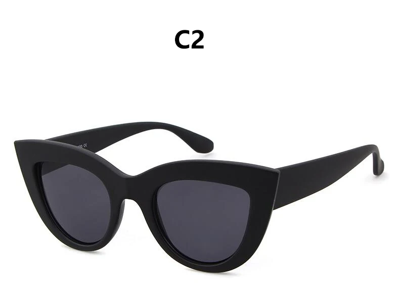 Новые зеркальные розовые солнцезащитные очки для женщин, модные брендовые дизайнерские ретро в форме кошачьих глаз, солнцезащитные очки для девушек, матовые черные очки Oculos