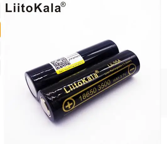 3 шт. оригинальные LiitoKala Lii-35A 3,7 V 3500 mAh 10A разрядные аккумуляторные батареи 18650 батарея/БПЛА