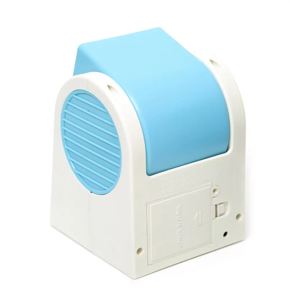

SOFT-Adjustable Angles USB Electric Air Conditioning Mini Fan Air Cooler Blue
