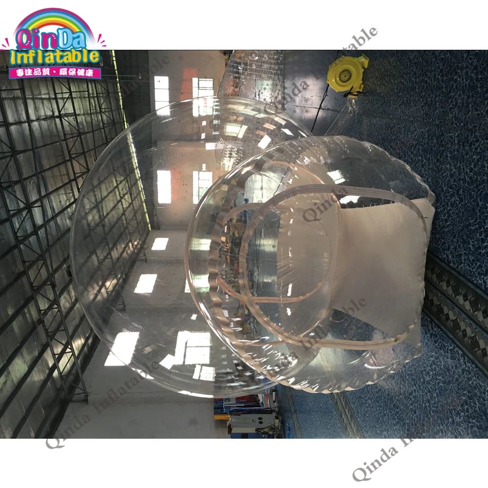 4m Diameter+2m Entrance Inflatable Air Dome Tent, Clear Inflatable Bubble Room Inflatable Bubble Tent For Camping 2