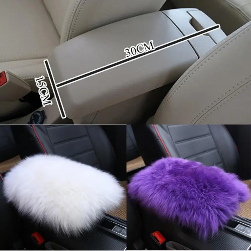 

CARPRIE Universal Car Warm Armrest Console Winter Pad Cover Cushion Support Box Rest Seat Padding Protective Case Soft 18Mar23