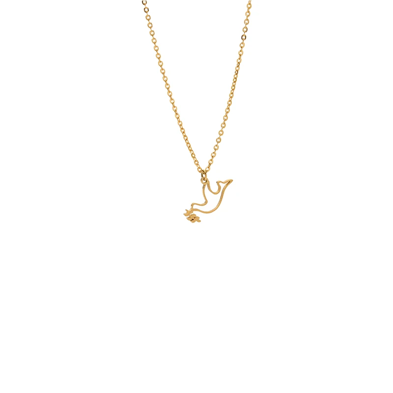 

New Fashion Simple Swan Pendant Necklace for Her Female Wild Temperament Clavicle Chain Short Student Necklace Gold Chain