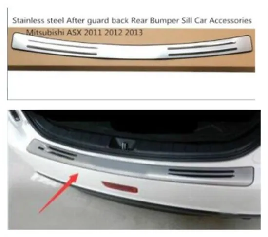 Нержавеющая сталь, защита заднего бампера, автомобильные аксессуары для Mitsubishi ASX 2011 2012 2013