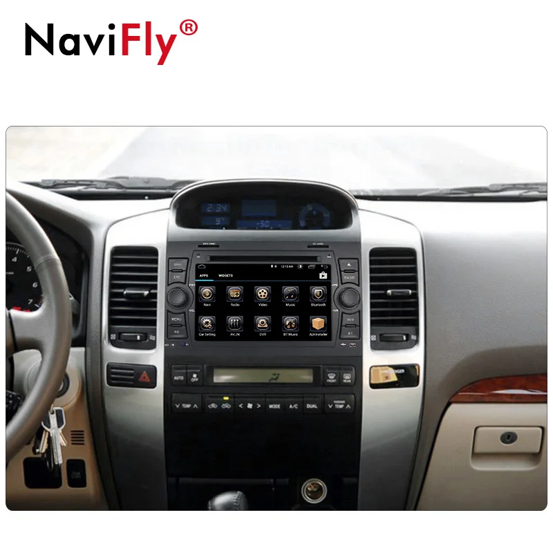Perfect NaviFly Android 8.1 auto radio car multimedia player for Toyota Prado 120 2002-2007 GPS navigation Stereo Audio Player head unit 4