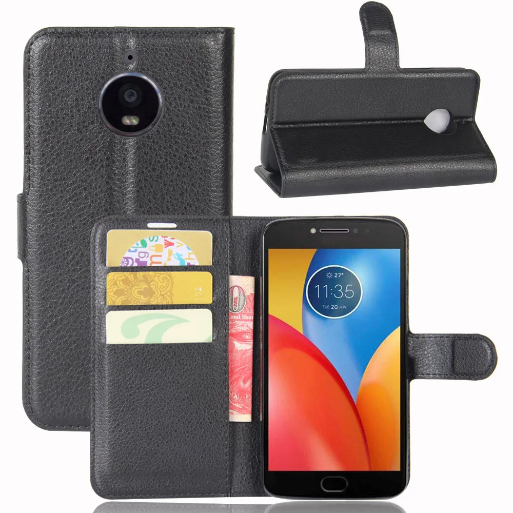 

YINGHUI For Motorola Moto E4 Plus Cases Coque Fundas For Moto E4 Phone Case fundas Leather Flip Cover capas With Card Holder