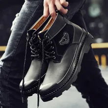 Мужская повседневная обувь; сезон осень-зима; модные брендовые ботинки; мотоботы; рабочие ботинки-дезерты; высокая обувь; мужская обувь