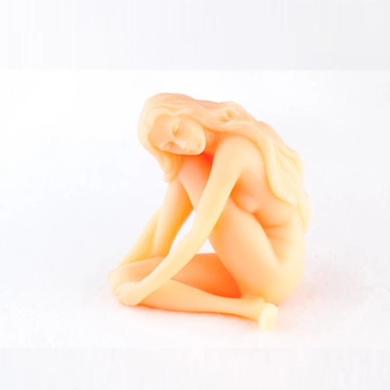 PRZY Naked girl 2 стиля 3d силиконовые формы помадка формы мыло формы свечи глиняные формы ручной работы украшения для торта на день рождения