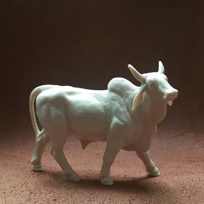 

PVC figure Simulation farm animal model toy scene ornament tumor cattle turtles cow not colored white mold white mold for diy